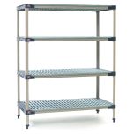 MetroMax® 4 Starter Shelving Unit MF-246074G-S-4 - 24" x 60" x74" METR-MF-246074G-S-4