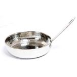 Moka Wholesales FD-3766 Fry Pan Dish 6.25" S/S Hammered MOKA-FD-3766