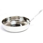 Moka Wholesales FD-3767 Fry Pan Dish 7.25" S/S Hammered MOKA-FD-3767