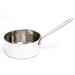 Moka Wholesales SD-3773 Sauce Pan Dish 4.25" S/S Hammered MOKA-SD-3773