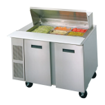 Randell PT48-18W-L 48" Sandwich/Salad Prep Table w/ Refrigerated Base RAND-PT48-18W-L