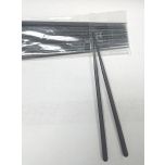 AC-02 Chopsticks, 8.75", Black Alloy, Hexagon, 10 Pairs/Pack RAKT-AC-02