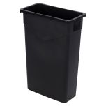 Carlisle 34202303 Slim Trash Receptacle (Black) 23 Gal SLIMTRSHCAN-23G