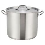 Winco SST-80 Stock Pot S/S 80 Qt. W/ Cover STOCKPOT-SS-80