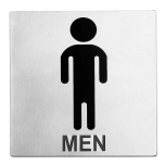 Tablecraft B10 Sign S/S "men Restroom" TABL-B10