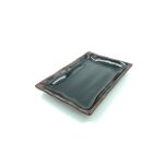 Thunder Group 2408TM 8" Square Plate-Tenmoku TARH-2408TM