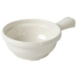 Thunder Group CR305V Soup Crock W/Handle 10 Oz Ivory TARH-CR305V
