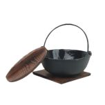 Thunder Group IRPA004 Shabu Shabu Bowl Set Cast Iron TARH-IRPA004