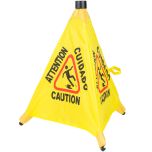 Thunder Group PLFCS330 Floor Sign "caution" -Yellow TARH-PLFCS330