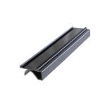 Thunder Group PLSL116BK Plastic Shelf Label 6", Snap-Under, Black, 4/Pack TARH-PLSL116BK