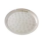 Thunder Group SLCT312 Serving Tray, 12" Dia., Round, Stainless Steel TARH-SLCT312