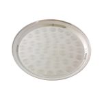 Thunder Group SLCT316 Serving Tray, 16" Dia., Round, Stainless Steel TARH-SLCT316