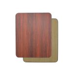Tanho TRV-M/N-3042 Table Top Sq 30" X 42", Mahogany/Natural Wood TBTP-SQ-3042