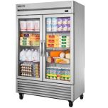 True T-49FG-HC 54" Two Section Reach-In Freezer, (2) Glass Doors, 115v TRUE-T-49FG-HC