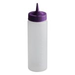 Vollrath 4924-1354 Squeeze Bottle Purple Cap 12/cs TRAE-4924-13-54