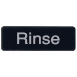Update International S39-34BK Sign "Rinse" Black TARH-PLIS9339BK