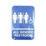 WINCO SGNB-608 Sign "restroom Gender Neutral" W/Braille WINC-SGNB-608
