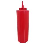 WINCO PSB-12R Squeeze Bottle 12 Oz Red WINC-PSB-12R
