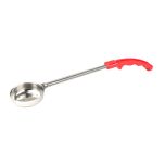WINCO FPP-2 Spoon/Ladle 2 Oz Perforated Red Handle WINC-FPP-2