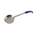 WINCO FPP-8 Spoon/Ladle 8 Oz Perforated Blue Handle WINC-FPP-8