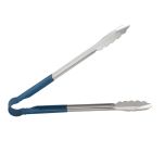 WINCO UTPH-12B Tong 12" Blue Handle WINC-UTPH-12B