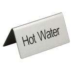 Update International TS-HWT Tent Sign "Hot Water" S/S UPDA-TS-HWT