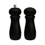 Winco SP-612 Salt/Pepper Grinder 6'' 2pcs/Set Black WINC-SP-612