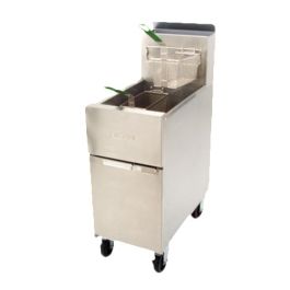 Pitco SG18-S 70-90 lbs. Stainless NG Deep Fat Fryer 
