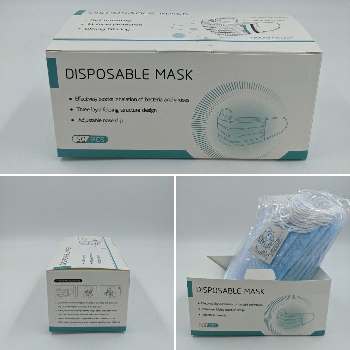 disposable face mask