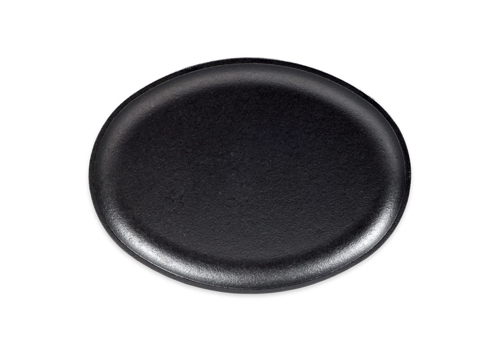 Lodge LOSH3 Cast Iron 10" Handleless Oval Serving Griddle - Thumbnail 2