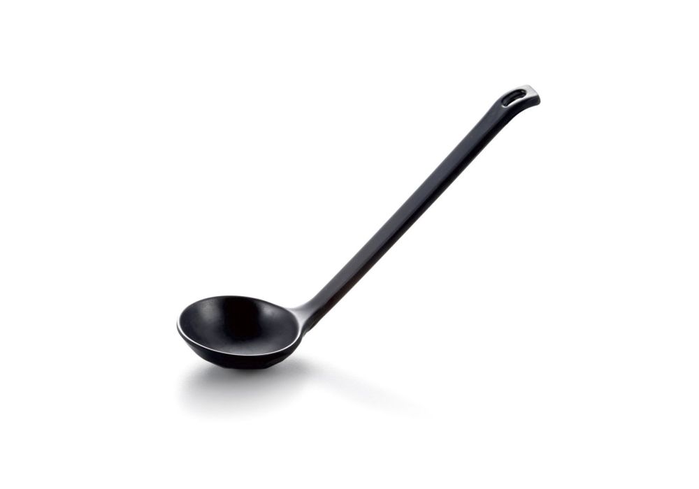 Kitchen Melamine Inc. WTS117 Spoon Long Handle 8' Black 24/432