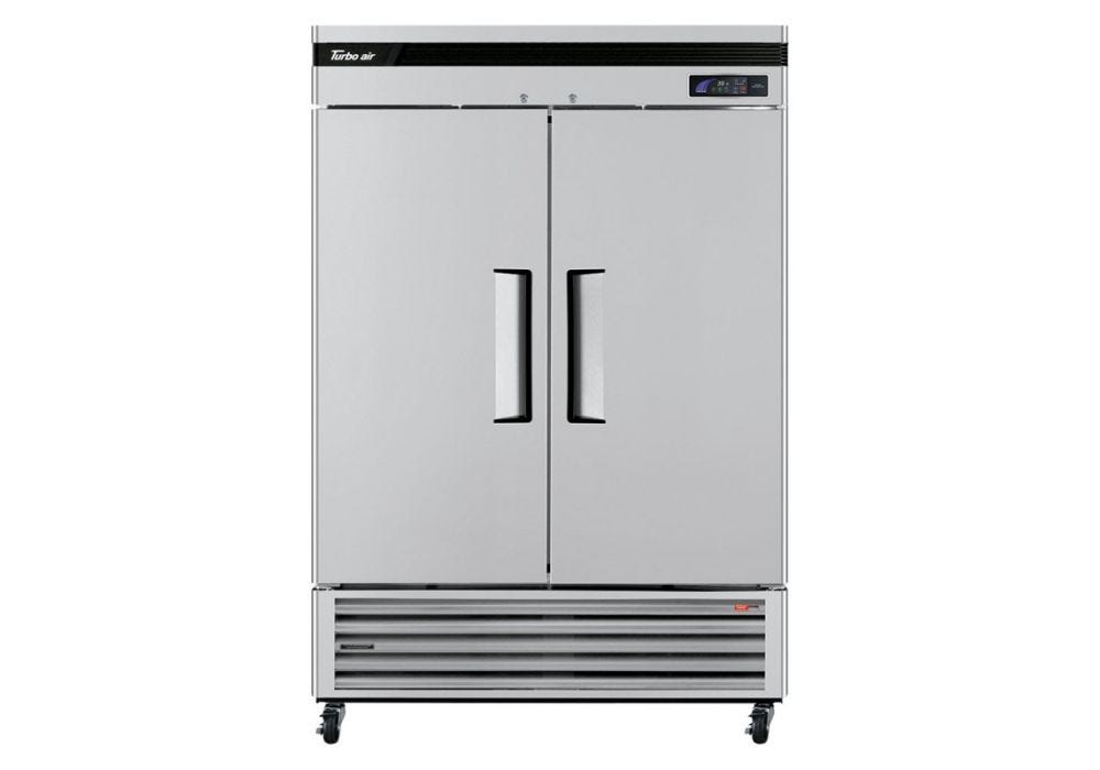 41.1 Cu Turbo Air TSR-49SD-N6 Reach In Refrigerator 2 Solid Doors Ft.