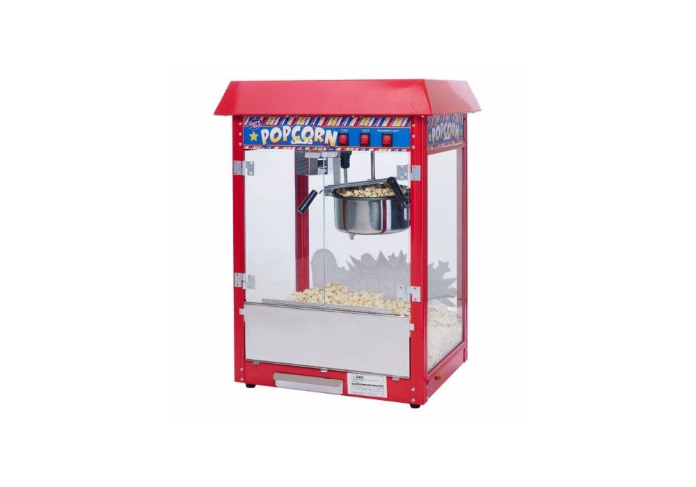 Winco Pop 8r Popcorn Popper Counter Top 8 Oz S S Removable