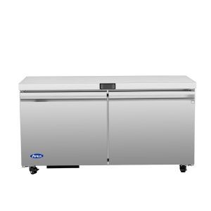 Atosa Undercounter Ref, 2-Dr 60.25"W, 15 Cu ft, 115V ATOSA-AUR60SD