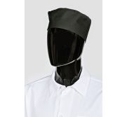 Hilite Uniform 130-BK Chef's Pill Box Hat Black HAT-PILLBOX-BLK