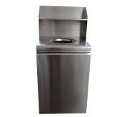 TRASH-RECEPTACLE-ALL-S/S Waste Receptacle Stainless Steel TRASH-RECEPTACLE-ALL-S/S