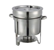 Winco 211 Soup/Sauce Warmer 11 Qt S/S Non-Electric, Chafing Fuel Heat WARMER-ROUND-11SS