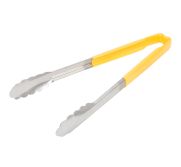 Vollrath 4781250 Tong S/S 12" Yellow Hdl VOLL-47812-50