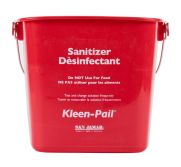 San Jamar KP97RD Pail Sanitizing (Red) 3 Qt SANJ-KP97RD