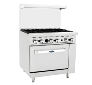 Atosa Range 36" 6-B W/Oven, Nat. Gas ATOSA-AGR-6B-NG