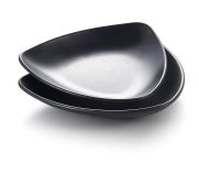 Kitchen Melamine Inc. LJP3008 Plate Triangle 8" Black 12/72 KMI-LJP3008