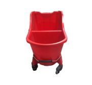 Abco CT01016BUK Mop Bucket-Dual Cavity Red ABCO-CT01016BUK