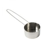 American Matalcraft MCL12 Measuring Cup, 1/2 Cup, Stainless Steel AMEM-MCL12