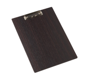 American Metalcraft CB12 Menu Holder, 9" W x 12-1/2" H, Clipboard, Wood, Espresso AMEM-CB12