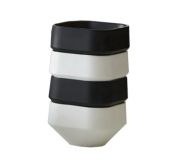American Metalcraft Inc. MSCSB3 Sauce Cup Stackable (Black) Matted Finish AMEM-MSCSB3