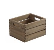 American Metalcraft WCV7 Caddy 7-1/2"l X 6-1/4"w X 4-3/4"h Rectangular Wood Vintage AMEM-WCV7