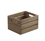 American Metalcraft WCV7 Caddy 7-1/2"l X 6-1/4"w X 4-3/4"h Rectangular Wood Vintage AMEM-WCV7