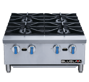 Blue Air BLHP24 Hot Plate, 4-Burner, 24" W, Natural Gas BLUA-BLHP24