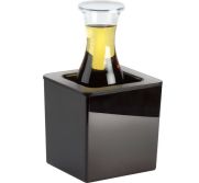 Cal Mil Plastics 475-6-13 Beverage Ice Display Black 6" W X 7" D X 7" H Ice Pan Housing CALI-475-6-13
