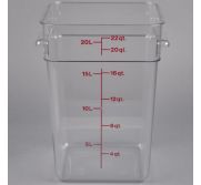 Cambro 22SFSCW135 Container 22 Qt Square (Clr) 2pu025 CAMB-22SFSCW